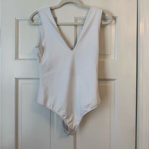 Free People White Bodysuit